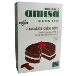 Foto van Amisa Bio Chocolate Cake Mix Glutenvrij