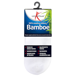 Lucovitaal Chaussettes Courtes Bambou Blanc 43-46
