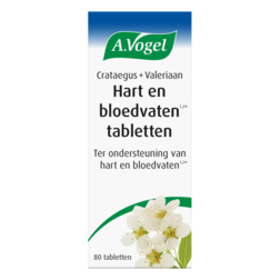 A.Vogel Crataegus Valeriaan Hart en Bloedvaten (80 Tabletten)