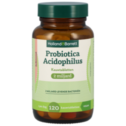 Holland & Barrett Probiotica Acidophilus Kauwtabletten 2 miljard Aardbeiensmaak - 120 kauwtabletten