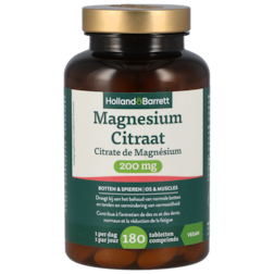 Holland & Barrett Magnesium Citraat 200 mg - 180 tabletten