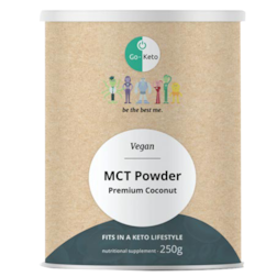 Go-Keto Poudre MCT Prémium Coco Vegan - 250 g