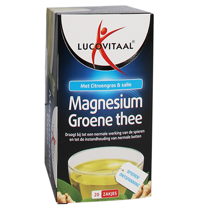 Lucovitaal Magnesium Groene Thee (20 Theezakjes)-1
