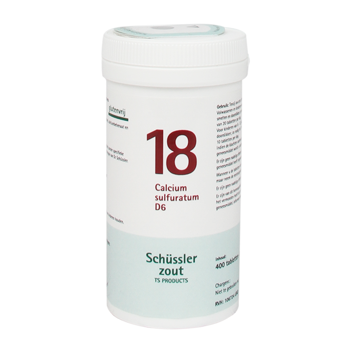 Schüssler Zout 18 Calcium Sulfuratum D6 (400 Tabletten)