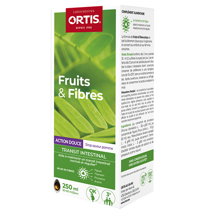 Ortis Fruits & Fibres Transit intestinal Fonction modérée solution buvable-1