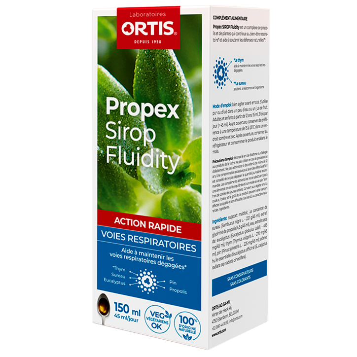Ortis Propex Fluidity Siroop Luchtwegen (150ml)-1