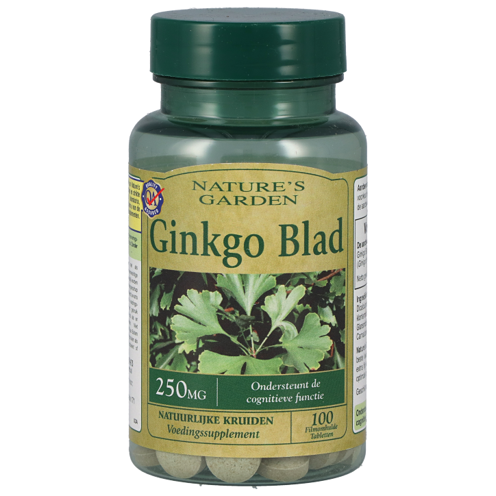 Nature's Garden Ginkgo Blad, 250mg (100 Tabletten)-1