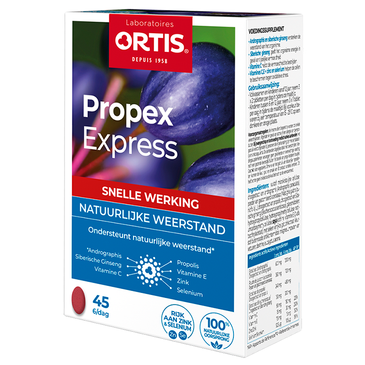 Ortis Propex Express Natuurlijke Weerstand - 45 Tabletten-1