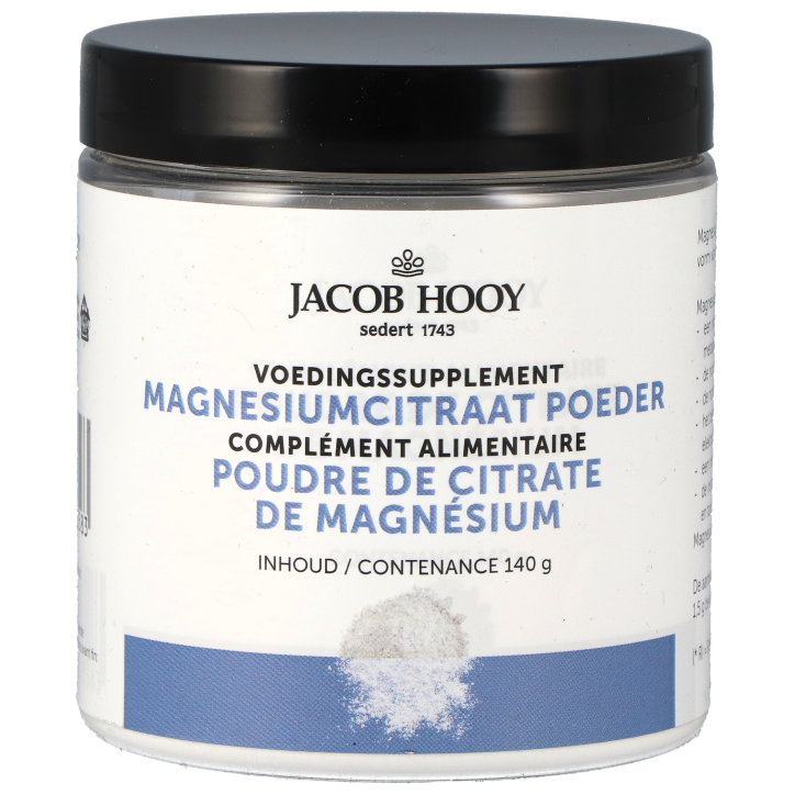 Jacob Hooy Magnesiumcitraat Poeder (140gr)-1
