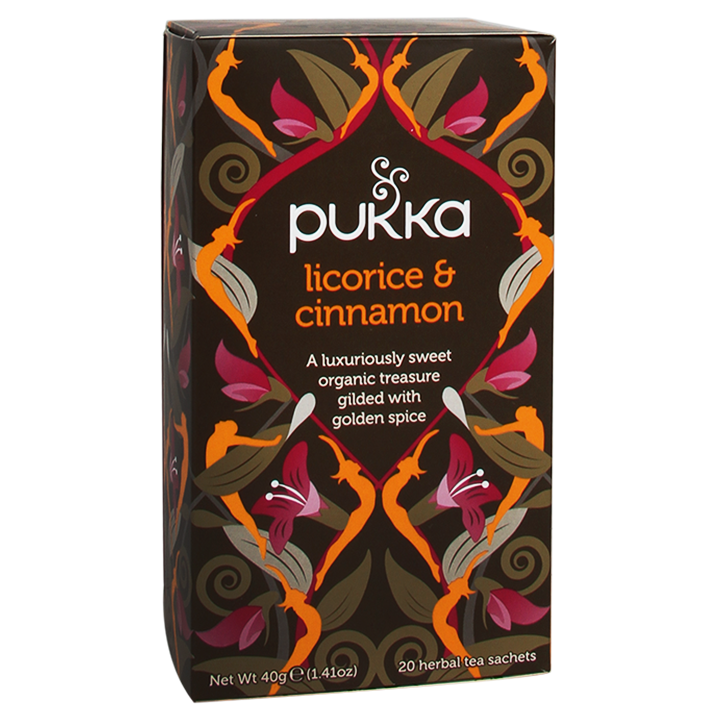 Pukka Licorice En Cinnamon Bio (20 Theezakjes)-1