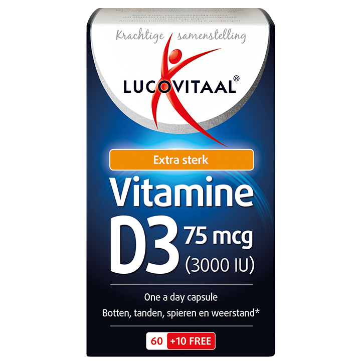 Lucovitaal Vitamine D3, 75mcg (70 Capsules)-1