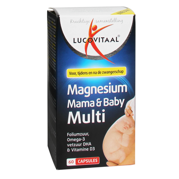 Lucovitaal Magnesium Mama & Baby Multivitamine (60 Capsules)-1