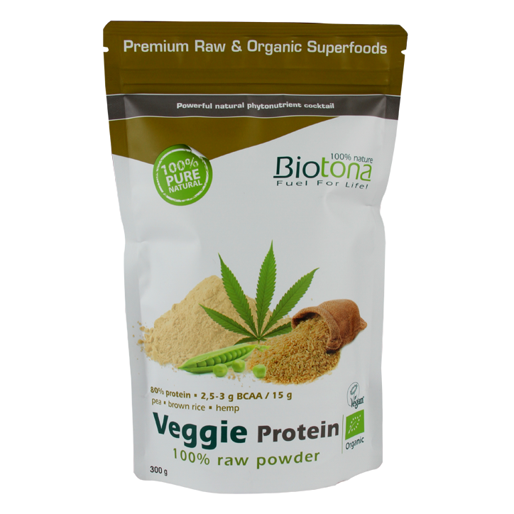 Biotona Raw Veggie Protein Poeder Bio - 300g-1