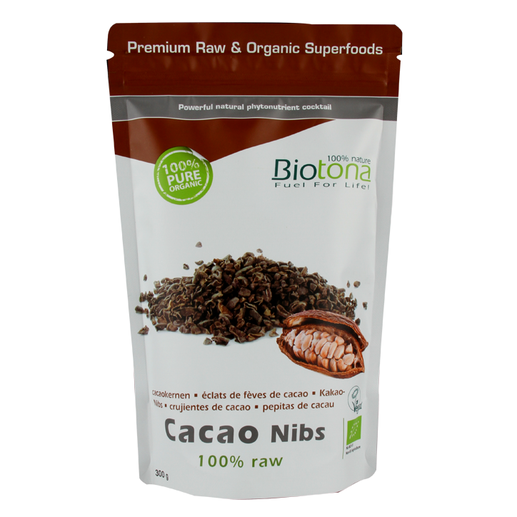 Biotona 100% Raw Cacao Nibs Bio - 200g-1