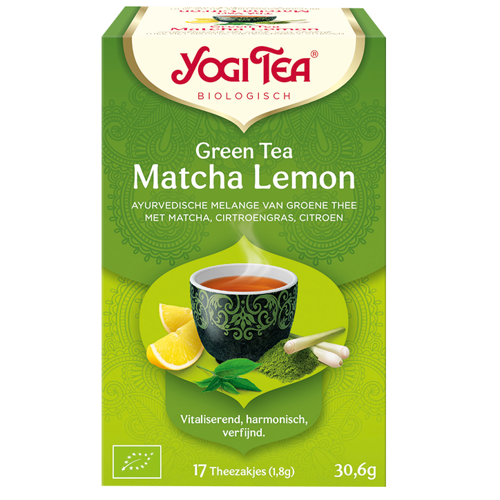 Yogi Tea Green Tea Matcha Lemon Bio (17 Theezakjes)-1