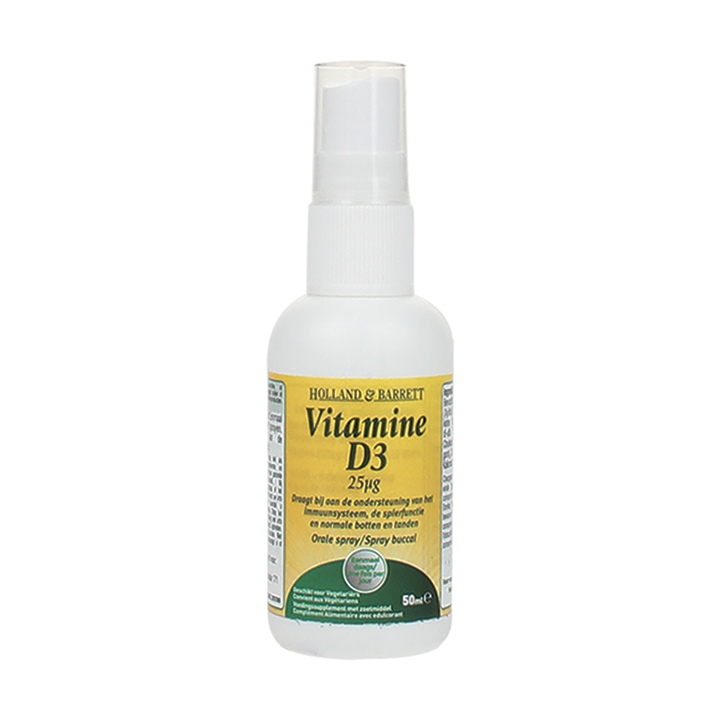 Holland & Barrett Vitamine D3 Spray, 25mcg (50ml)-1