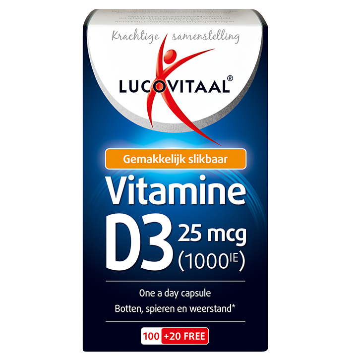Lucovitaal Vitamine D3 25mcg - 120 capsules-1