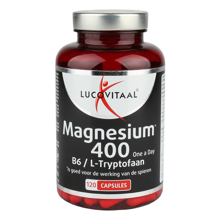 Lucovitaal Magnésium 400mg B6 / L-Tryptophane - 120 capsules-1