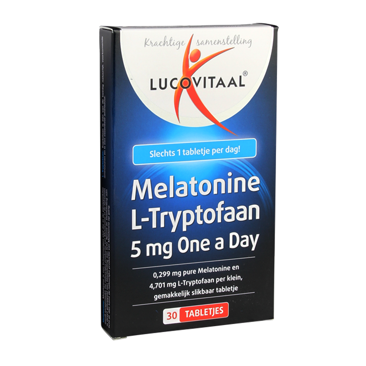 Lucovitaal Melatonine L-Tryptofaan (30 Tabletten)-1