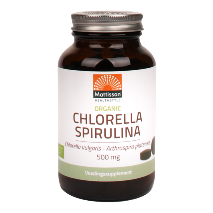 Mattisson Chlorella Spirulina, 420mg Bio (240 Tabletten)-1