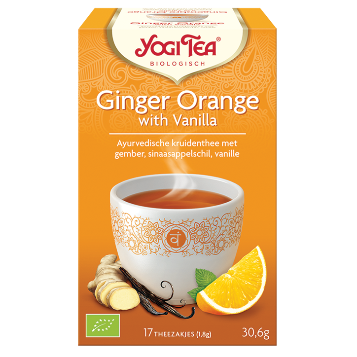 Yogi Tea Ginger Orange With Vanilla Bio - 17 Theezakjes-1