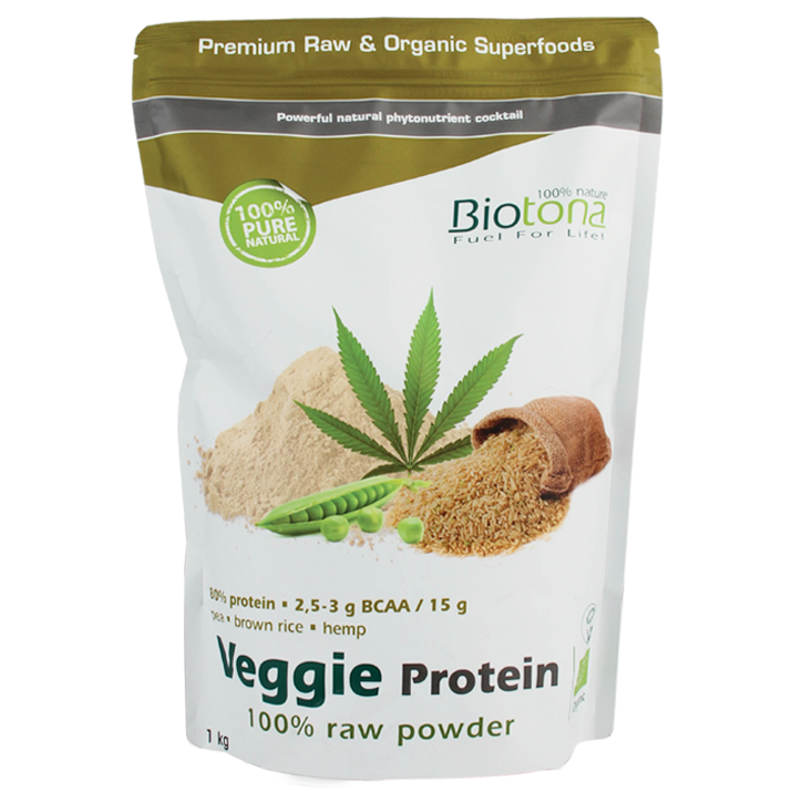 Biotona Raw Veggie Protein Poeder Bio - 1kg-1