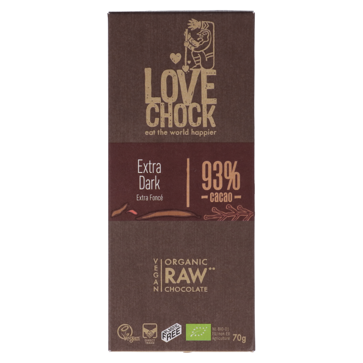 Lovechock Extra Dark 93% Cacao Bio - 70g-1