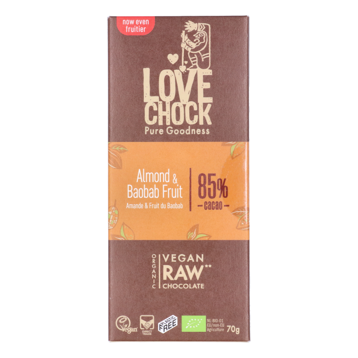 Lovechock Almond & Baobab 85% Cacao Bio - 70g-1