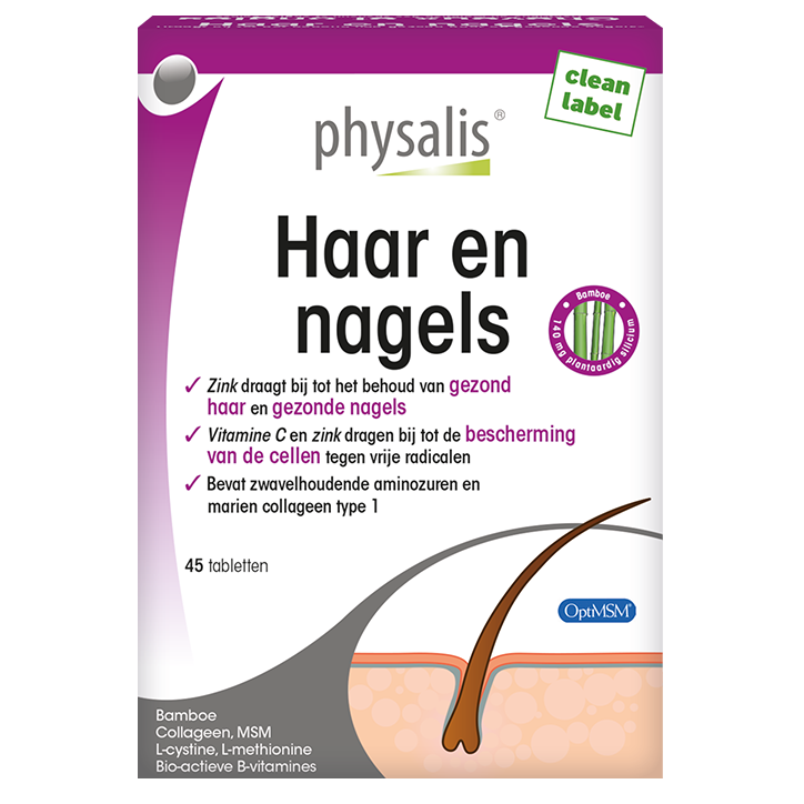 Physalis Cheveux et ongles - 45 comprimés-1