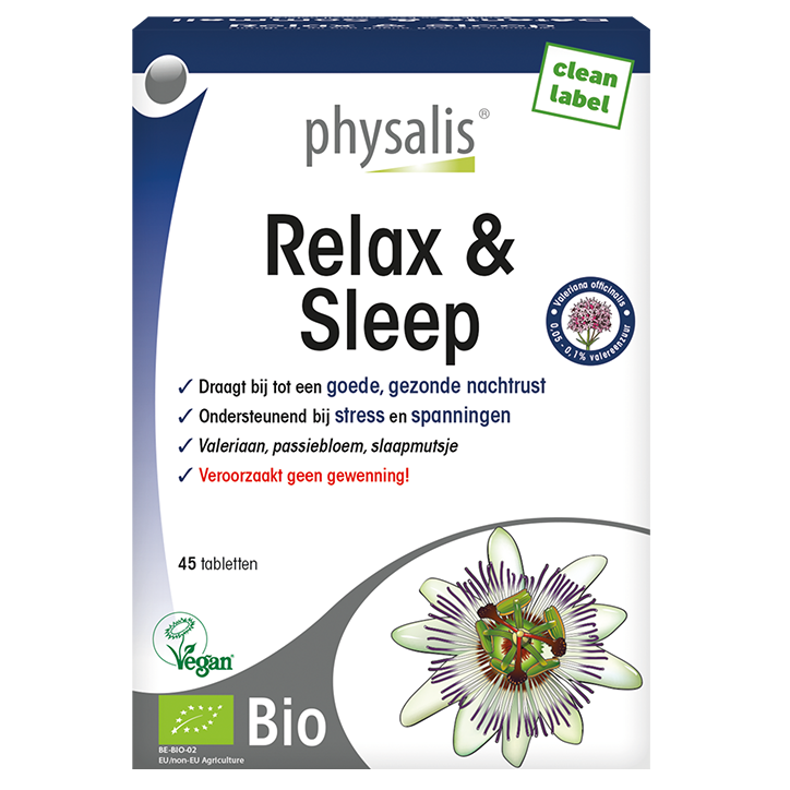 Physalis Relax & Sleep Bio (45 Tabletten)-1