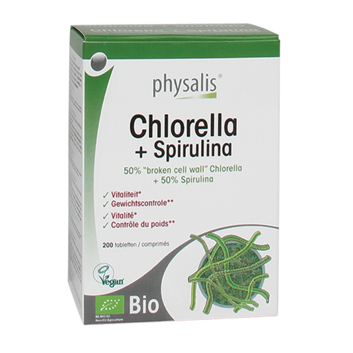 Physalis Chlorella + Spirulina - 200 tabletten-1