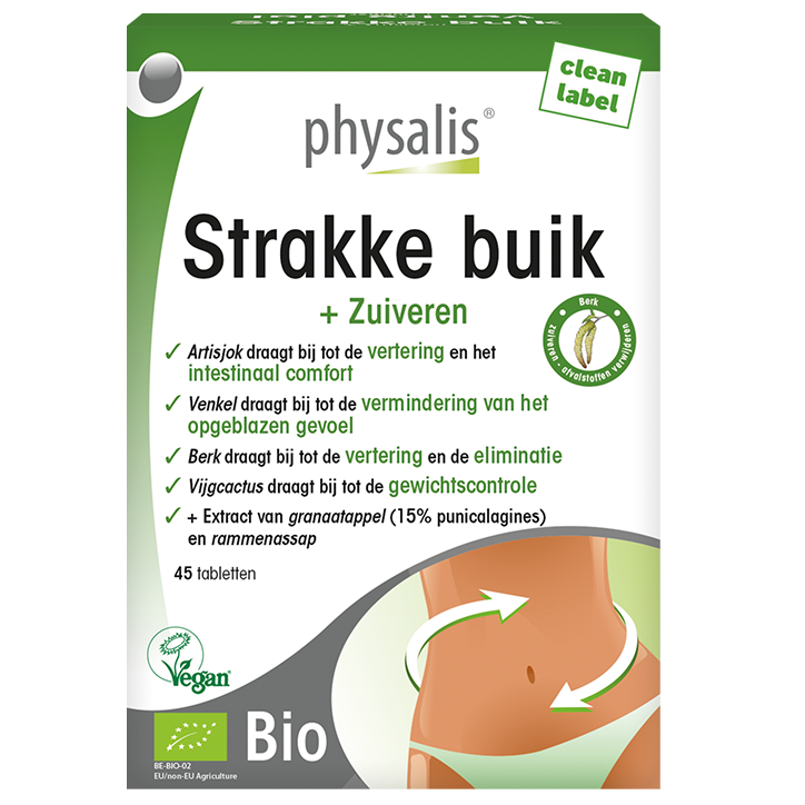 Physalis Strakke Buik Bio - 45 Tabletten-1