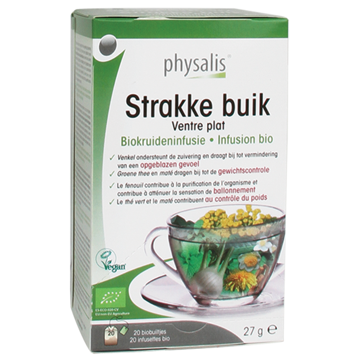 Physalis Kruideninfusie Strakke Buik Bio - 20 theezakjes-1