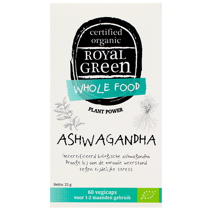 Royal Green Ashwagandha Bio, 445mg (60 Capsules)-1