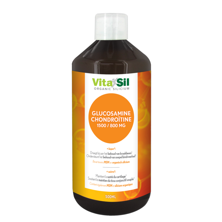 VitaSil ArticulaSil Organic Silicium + MSM-Glucosamine Chondroitine (500ml)-1
