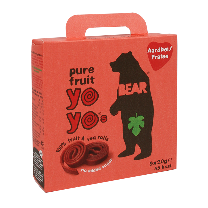 Bear Yoyo Strawberry Fruitrolletjes (100gr)-1