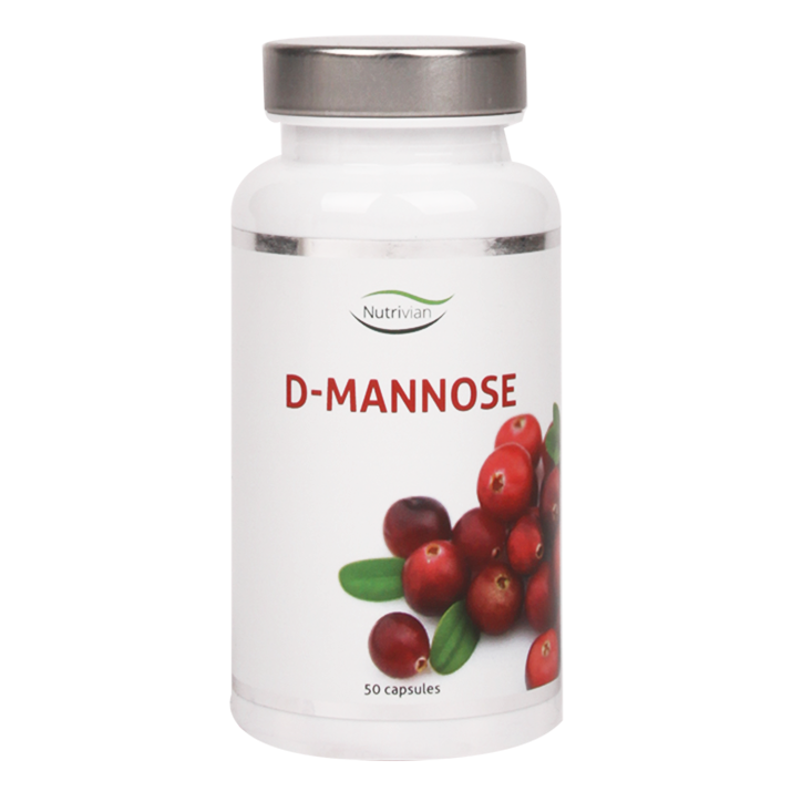 Nutrivian D-Mannose, 500mg (50 Capsules)-1