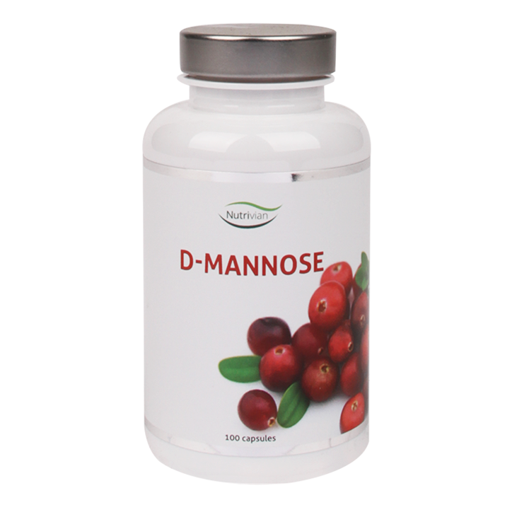 Nutrivian D-Mannose, 500mg (100 Capsules)-1