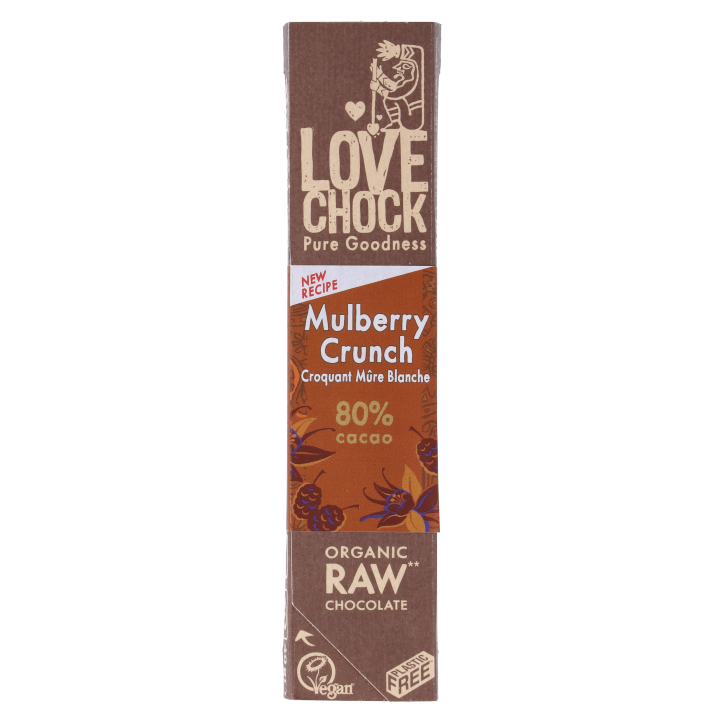 Lovechock Mulberry Crunch 80% Cacao Bio (40 gram)-1