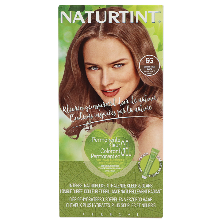 Naturtint Permanente Haarkleuring 6G Donker Goud Blond - 170ml-1