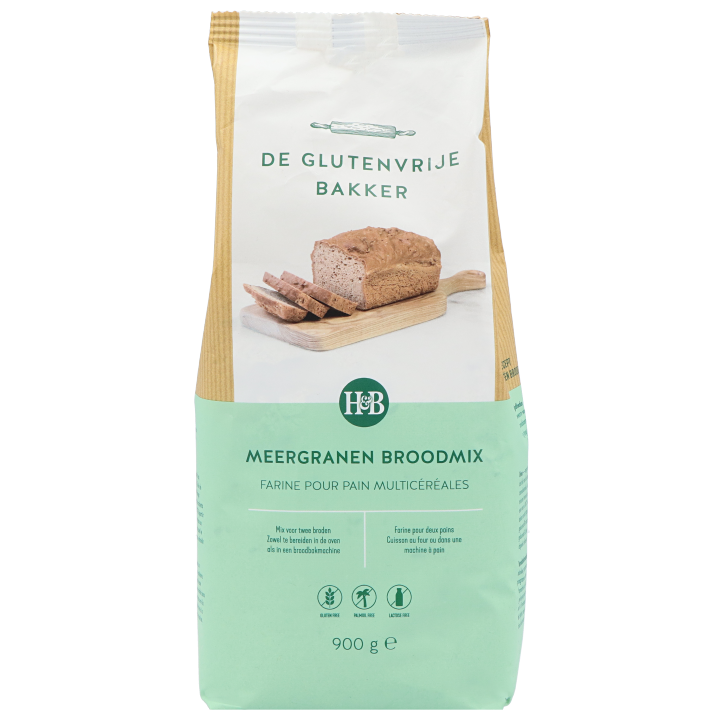 De Glutenvrije Bakker Broodmix Meergranen - 900g-1