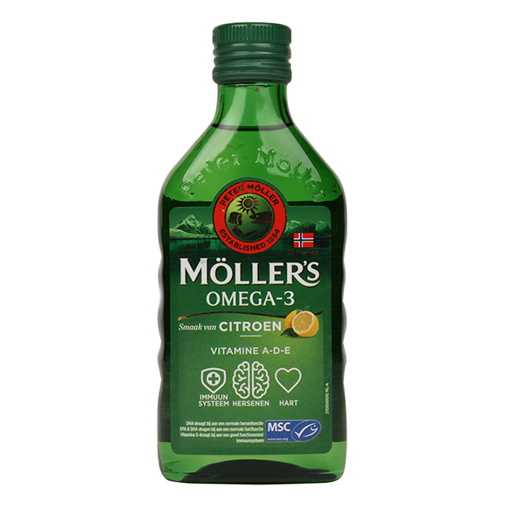Möller's Oméga-3 Huile de Foie de Morue Citron - 250 ml-1