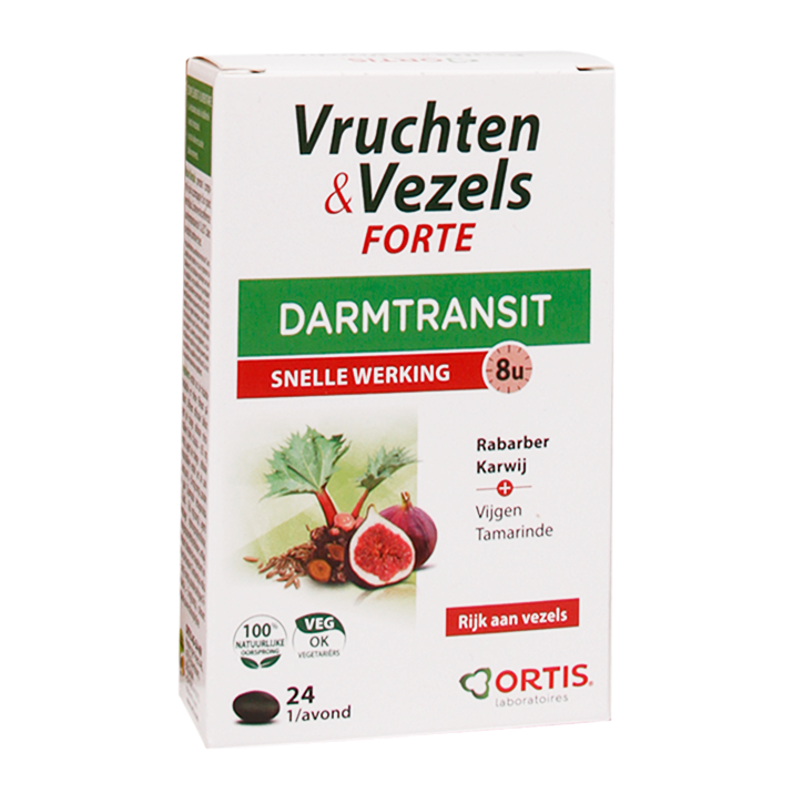 Ortis Vruchten & Vezels Forte Darmtransit (24 Tabletten)-1