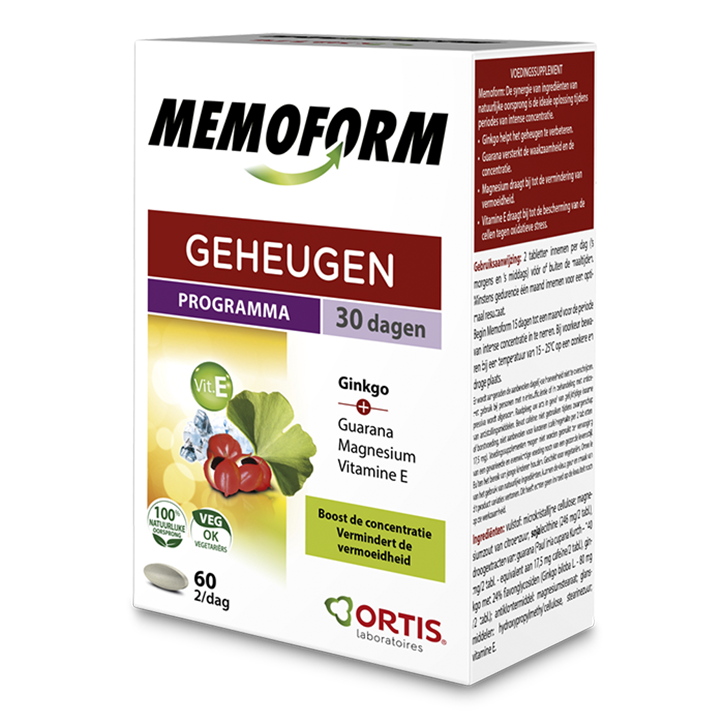 Ortis Memoform Geheugen - 60 tabletten-1