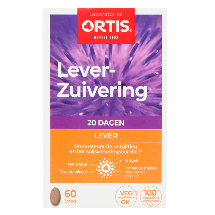 Ortis Lever-Zuivering (60 Tabletten)-1