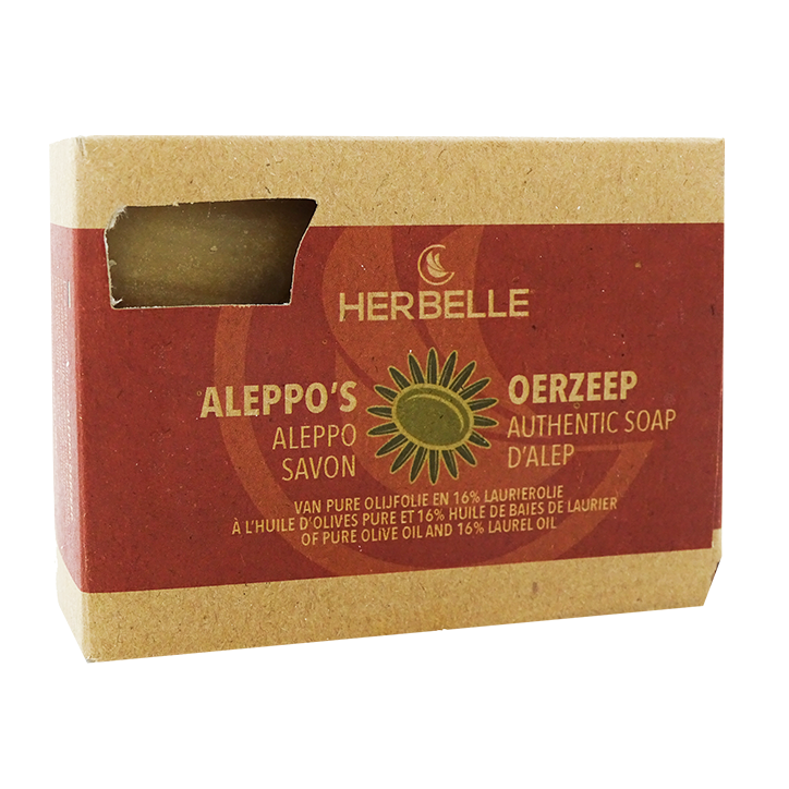 Savon d’Alep à l’huile d’olive & de laurier Herbelle - 180g-1