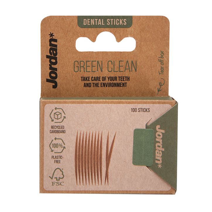 Jordan Green Clean Tandenstokers Dun - 100 stuks-1