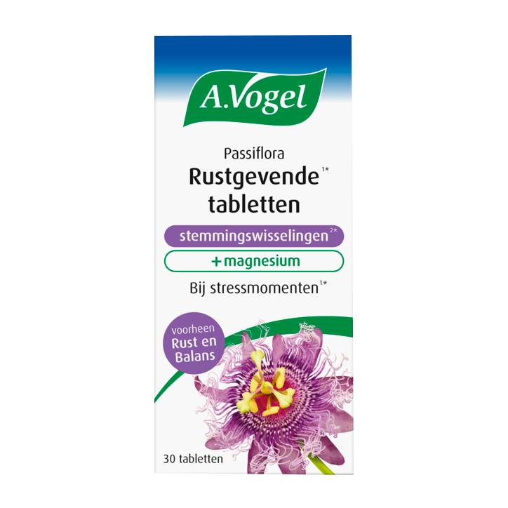 A.Vogel Passiflora Rustgevende Tabletten Stemmingswisselingen (30 Tabletten)-1