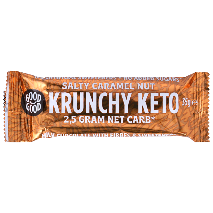 Good Good Krunchy Keto Bar Salty Caramel Nut - 35g-1