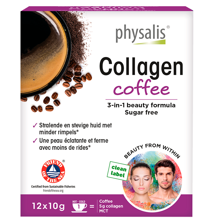 Physalis Collagen Coffee 3-in-1 Beauty Formula - 12 x 10g-1